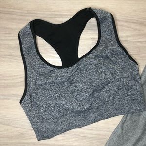 Champion Heathered gray sports bra